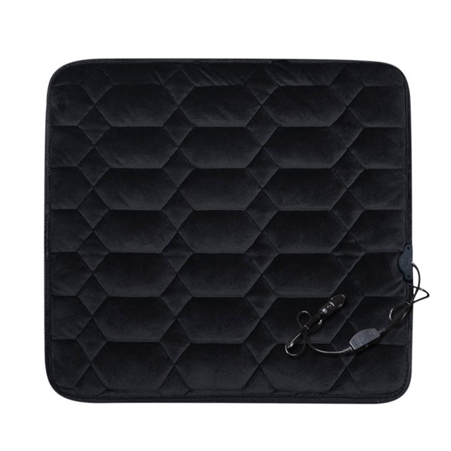 LOVEVER Electric Heated Heated Car Seat Cushion 12V/24V Portable Car Heating Pad Back Heating And Ventilation Function Winter Driving