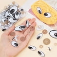 thumbnail image 3 of 120 Sets 3 Sizes Plastic Craft Eyes Cartoon Safety Eyes with Spacer Set Black Doll Oval Eyes Cute Fake Eyes Animal Eyes DIY, 3 of 7