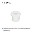 thumbnail image 3 of Uxcell 10Pcs T Type Rubber Grommet Mount Dia 11mm 14x7x11mm Seal Protection Flexible Hole Plugs Cable Pipe White, 3 of 5