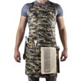 thumbnail image 1 of Delantal de trabajo y barbacoa Asaya Chef con abridor de botellas y toalla de mano - Durable lona de algodón de 10 oz Hardware de latón y correas cruzadas en la espalda - Para hombres y mujeres asar y, 1 of 5