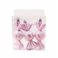 thumbnail image 2 of Fmbmuo Candy Shaped Christmas Hanging Ornaments Set Striped Glitter Xmas Tree Pendants Box Packed Festive Hanging Decor for Holiday Party,Pink, 2 of 5