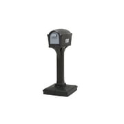 Simplay3 Dig Free Easy Up Classic Plastic Mailbox, Black, Rust Resistant