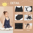 thumbnail image 6 of Real Fancy Baby Cute Summer Jumpsuits for Girls Kids Backless Harem Strap Romper Jumpsuit Toddler Pants Size 2-8Y, 6 of 6