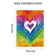 thumbnail image 2 of JRXY Framed Canvas Wall Art for Living Room LGBT Ombre Rainbow Love Wall Decor, Gay Lesbian Event Aesthetic Paintings for Bedroom Office Kitchen Bathroom, Ready to Hang Wall Pictures  12x16 in, 2 of 5