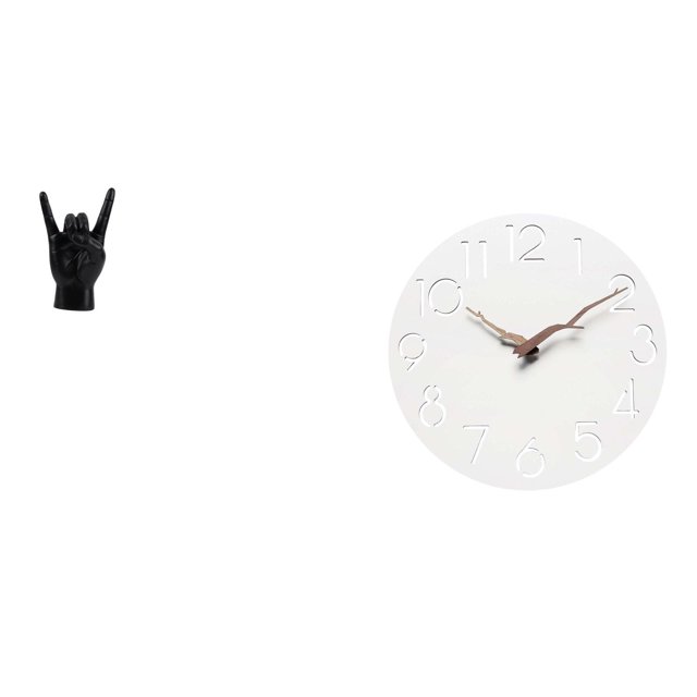 Escultura Creativa Con Gestos De Mano Y Reloj De Pared Silencioso Para Decoración Moderna De Apartamentos, Dormitorios, Cocinas, Oficinas Y Restaurantes.