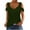 Green, variant on Women's T-Shirts Casual Solid Color Off Shoulder Top with Waist Cinch Sexy Short Sleeve T-Shirt Size XL(10)Black
