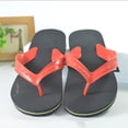 thumbnail image 6 of Red EVA Flip Flops for Men and Women - Lightweight Quick-Dry Beach Sandals, Non-Slip Pool Slides, Comfortable Unisex Water Shoes for Travel,Size 6-6.5, 6 of 9