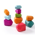 thumbnail image 2 of Juguete Montessori de madera para niños, bloques de construcción coloridos, apilador de arcoíris, juguetes educativos de equilibrio, regalo, 2 of 4