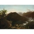 thumbnail image 2 of Thomas Cole 18x14 Black Ornate Wood Framed Double Matted Museum Art Print Titled - Sunrise in the Catskills (1826), 2 of 5