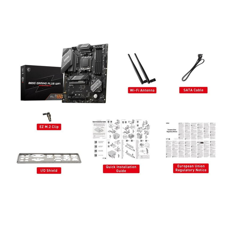 MSI B650 GAMING PLUS WIFI AM5 AMD B650 SATA 6Gb/s ATX Ryzen MSI B650 GAMING PLUS WIFI AM5 AMD B650 SATA 6Gb/s ATX Ryzen