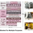 thumbnail image 5 of Cancer Care Gifts for Women Blanket 60"X50", Breast Woman Cancer Gifts for Woman, Chemotherapy Must Haves for Women, Cancer Comfort Gifts Chemo Patients Throw Blankets, 5 of 6