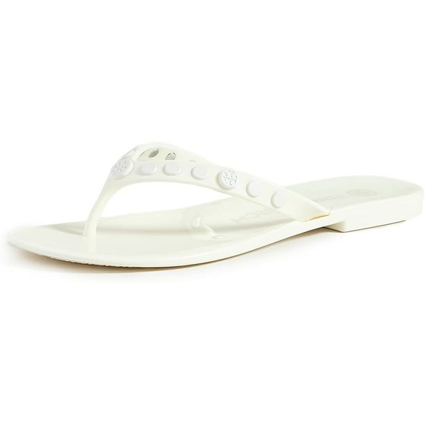 Tory Burch Womens Studded Jelly Sandals 9 New Ivory 