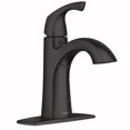 thumbnail image 3 of Moen Lindor Matte Black Bathroom Faucet 4 in., 3 of 5