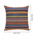 thumbnail image 3 of Boho Pillow Covers 18x18 Square Farmhouse Decorative Throw Pillow Cases Striped Textured Cushion Covers with Tassels Neutral Soft Accent Pillows for Sofa Couch Bed Living Room Decor, 3 of 4