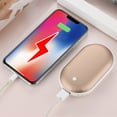 thumbnail image 4 of Aluminum Alloy Rechargeable Hand Warmer 5000mAh, 3 Heat Settings Constant Temperature 2 in 1 Power Bank for Phones Winter Outdoor Sports Commuting Emergency Use, 4 of 9