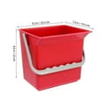 thumbnail image 2 of GOOHOCHY MLINS Versatile Cleaning Buckets With Handles 1 Set Plastic Pails For Household Use Car Garbage Can Bucket With Spout, 2 of 8