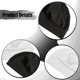 thumbnail image 5 of Gorro de dormir de 2 piezas, cálido y multifuncional, con protección para los oídos, gorro de calavera para la noche. Blanco y negro, 5 of 9