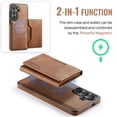thumbnail image 6 of MAGKING Case For Samsung Galaxy A57 5G, RFID Blocking, PU Leather,Compatible With MagSafe Detachable 2 In 1 Wallet With Multi-Card Slots,Magnetic Protective Cover,Brown,For Galaxy A57 (5G), 6 of 8