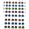 thumbnail image 2 of Ojos 3d Resinados 125 Pares Lm-09 De 5mm P/pasta Flexible, 2 of 4