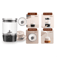 thumbnail image 2 of Portable Electric Milk Frother with Stainless Steel Whisks, Cordless Coffee Frother for Rich & Creamy Froth,1 * Portable Electric Milk Frother, 2 of 7
