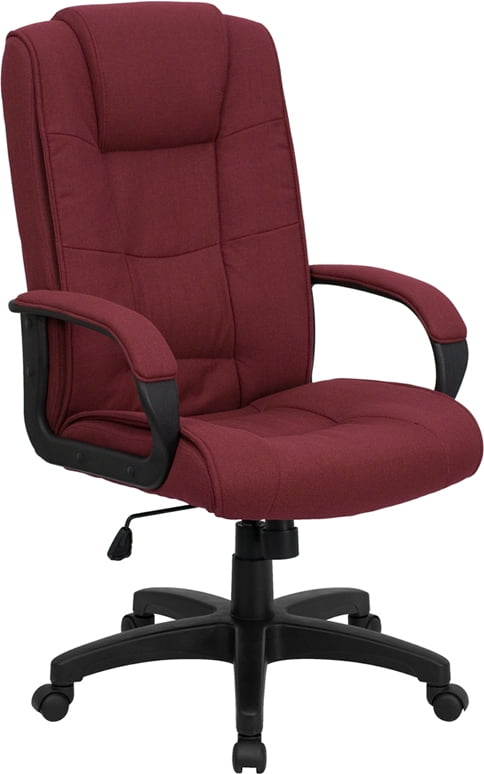 burgundy desk chair