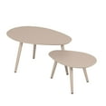thumbnail image 6 of Deko Living 5 Piece Brown Compressed Foam Loveseat Sofa Chairs and Table Set, 6 of 7