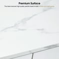 thumbnail image 6 of BarberPub Accent Storage Cabinet with Drawers, shelf for Living Room, Hallway, White, 6 of 7