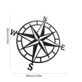 thumbnail image 3 of Wovilon Home Decor for Living Room Metal Wall Art Compass Metal Decor Nautical Compass Wall Decor Wall Hanging, 3 of 5