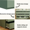 thumbnail image 4 of KTENME 2024 New 6 Drawer Double Dresser, Modern Storage Tower Clothes Organizer with 6 Extra Deep Sliding Drawers, for Living Room, Bedroom, Entryway, 4 of 5