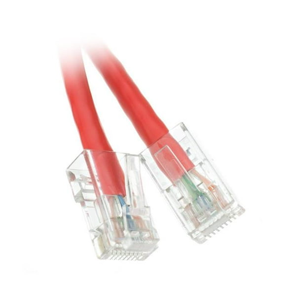 Cable Wholesale 10X8-17101 Câble de Raccordement Ethernet Cat6 de 1 Pi, Sans Boot - Rouge