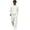 White, variant on Delconic Mens Fleece Lined Tracksuit Set Hoodie and Wide Leg Pants Two Piece Casual Loose Fit Pullover Sweat Suit Army Green L