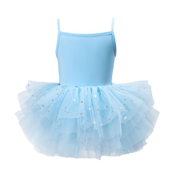 RUTAYY Children Girls Tutu Dress Performance Solid Color Personality Sleeveless Dance Practice Performance Playful Vacation Dresses