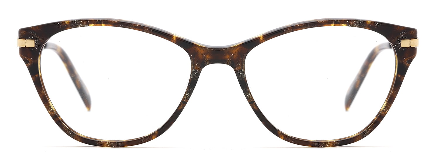 Laura Ashley Brown Glitter Cateye