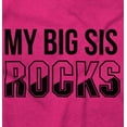 thumbnail image 2 of Big Sis Rocks Younger Little Sister Romper Boys or Girls Infant Baby Brisco Brands 18M, 2 of 6