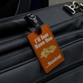 thumbnail image 4 of Potato Chips I'll Just Have One Hundred Funny Rectangle Leather Luggage Card Suitcase Carry-On ID Tag, 4 of 7