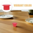 thumbnail image 3 of OULII 6Pcs Red Silicone Bottle Stoppers Wine Saver Caps Airtight Reusable Bottle Cover for Beverages, 3 of 8