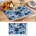 thumbnail image 6 of Watercolor Blue Flowers Placemats Set of 6, Blue Floral Non-Slip Place Mats Washable Table Mats for Kitchen Dining Table Decorations Indoor/Outdoor, 6 of 9