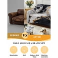 thumbnail image 5 of Marble Black Sofa Covers for 2-3 Cushion Couch L-Shaped Sectional, Abstract Gold White Brick Stone Motif Washable Sofa Covers Slipcover for Living Room Furniture, Couch Cover Blanket 71"x134", 5 of 9