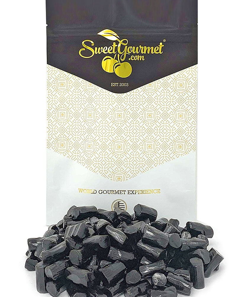 SweetGourmet Finnska Sugar-Free Soft Black Licorice Candy, 2 Pounds