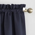 thumbnail image 2 of Sun Zero Barrow Energy Efficient Rod Pocket Curtain Panel, 54 Inch X 95 Inch, One Panel, Navy Blue, 2 of 3