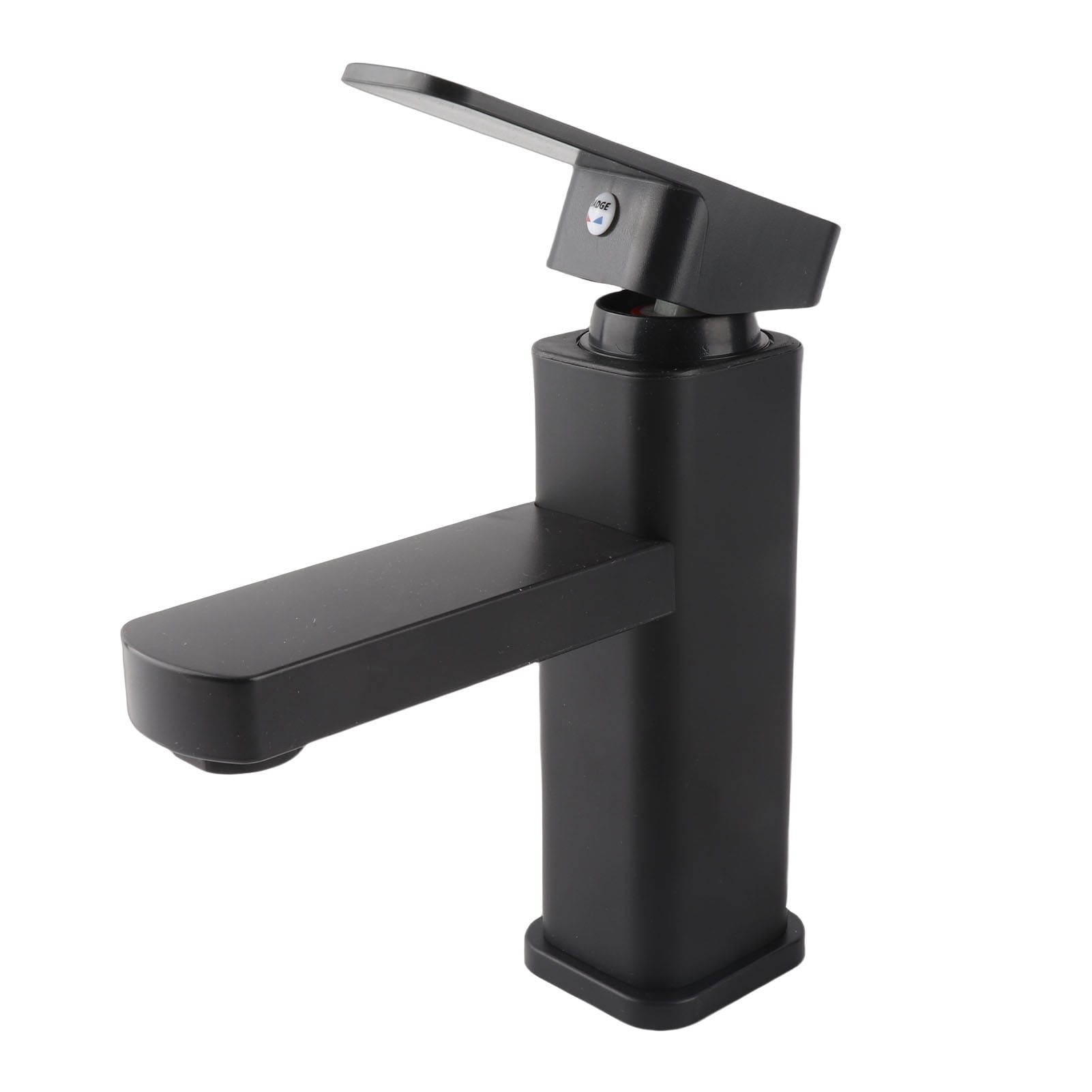 NFTIGB Modern Bathroom Faucet Single Hole Stainless Steel Basin Faucet for Bathroom Sink Accessories Hot Cold Water Mixer Tap, Matte Black 9.84 x 7.87 x 2.75 inches