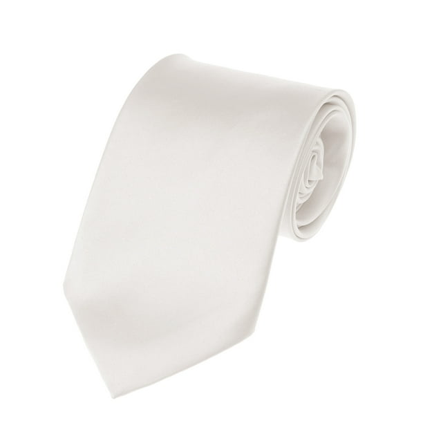 Cravate XL Extra Longue pour Hommes, Blanc