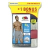 Men's Assorted Color Boxer Briefs, 5+1 Bonus Pack
