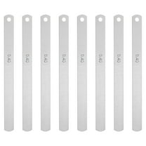 Uxcell 8 Pack Metric Steel Feeler Gauge, 0.4mm Thickness Filler Gauge, Offset Valves, Guitar Gauge Gage Measuring Tool