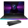 thumbnail image 1 of MSI Raider GE67HX 12UGS-013 Gaming & Entertainment Laptop (Intel i7-12800HX 16-Core, 15.6" 240Hz 2K Quad HD (2560x1440), NVIDIA RTX 3070 Ti, Win 11 Pro) with Thunderbolt Dock WD19TBS, 1 of 7
