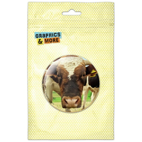 Cow Close Up Refrigerator Button Magnet