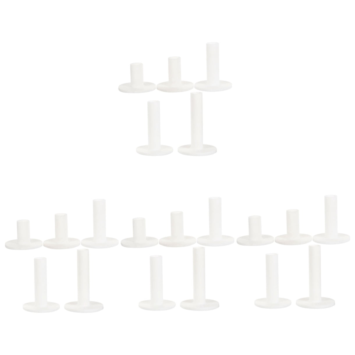 CRILSTYLEO Silicone Golf Tees White for Outdoor Use Stronger Shot 20Pcs