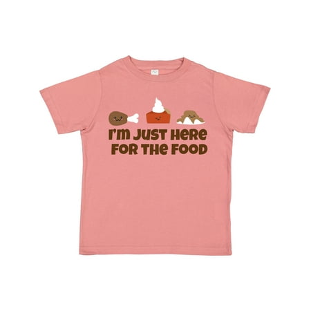 

Inktastic Thanksgiving Here for the Food Gift Toddler Boy or Toddler Girl T-Shirt