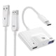 thumbnail image 3 of Wireless -Compatible Transmitter and Receiver, Streaming Video/Audio to TV/Projector/Monitor for Sm, 3 of 5