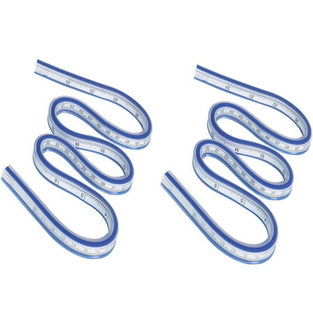 2 Pieces ,24 Inch Ruler, Flexible Curve Ruler,Rulers for Drawing ...